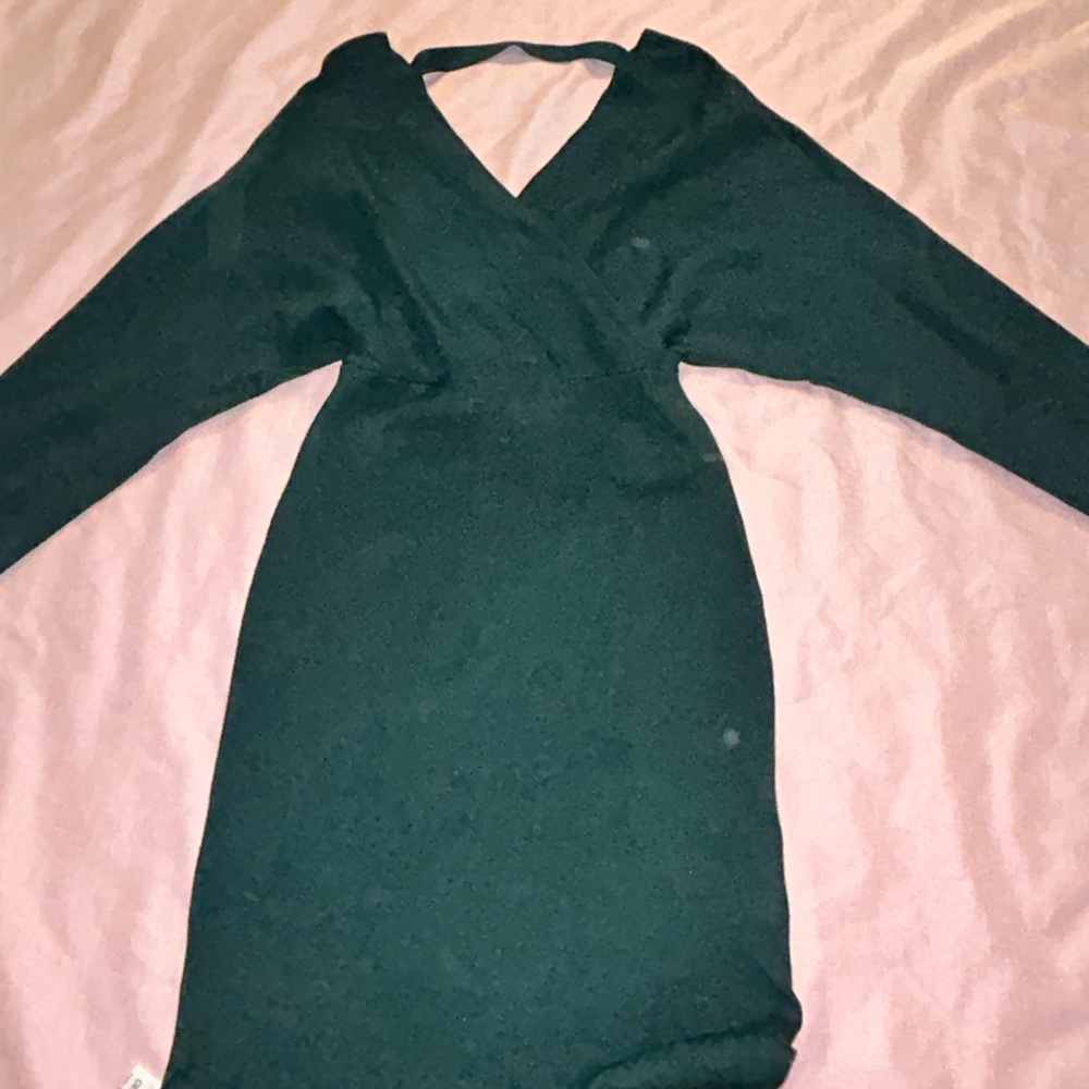 Maxi Winter deep green dress!